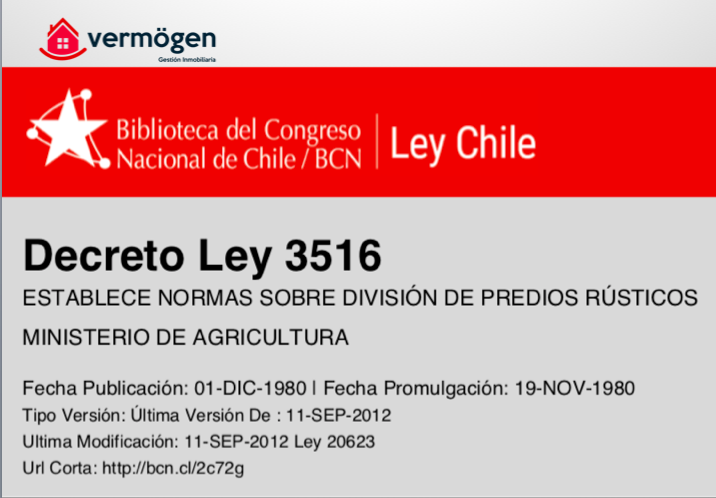 Decreto Ley 3516